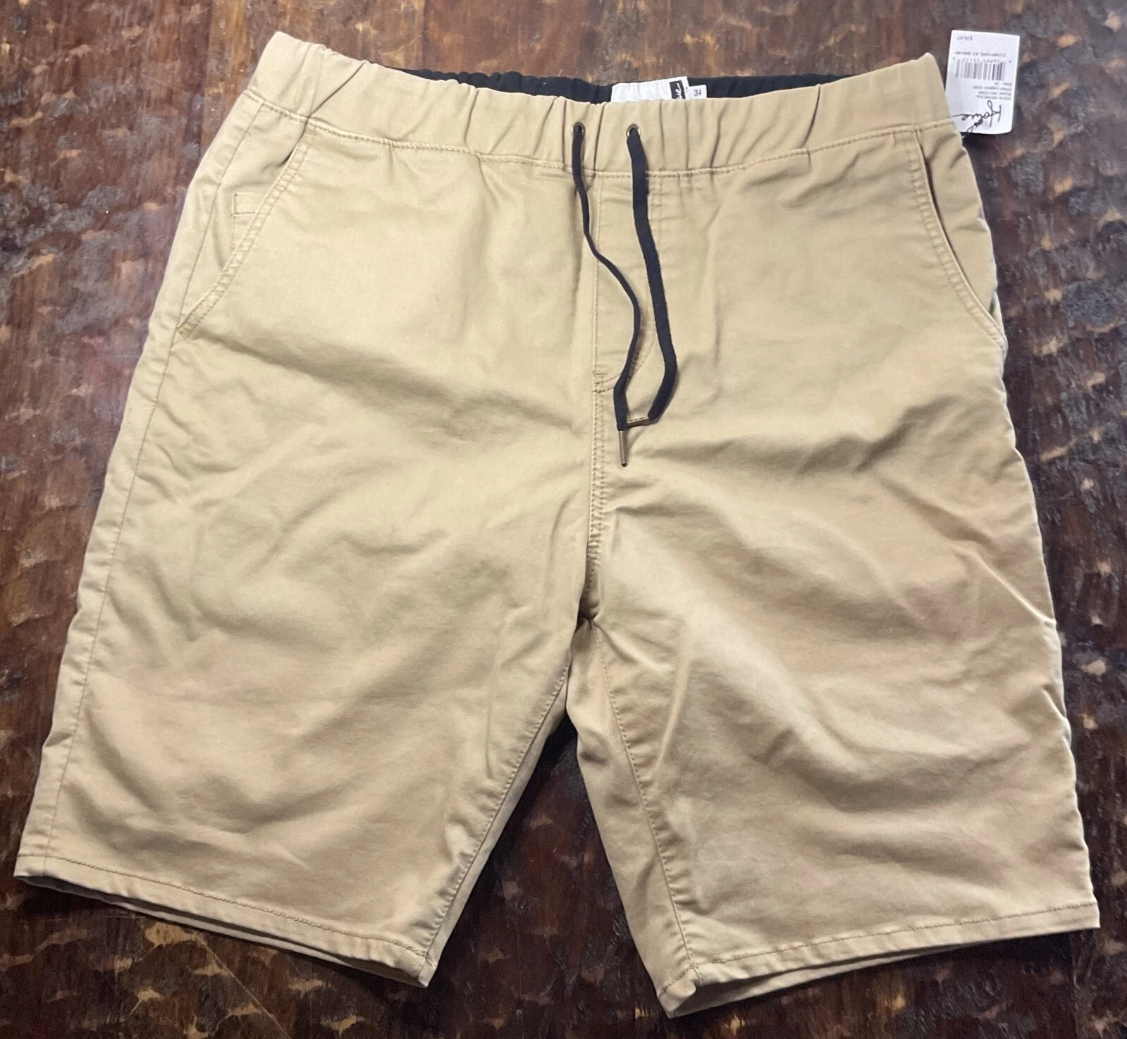 Urban Legend Tan Shorts Drawstring Closure by Howe New w/Tags Size 34