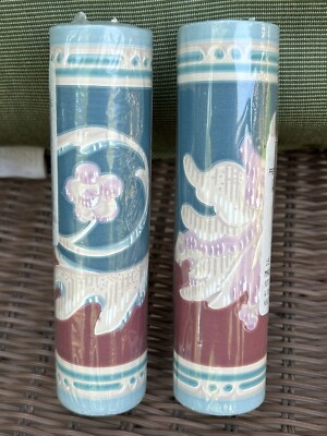 Borden 15ft Wallpaper Border Cream Green Burgundy Floral Pattern WB234 Lot of 2