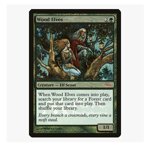 WOOD ELVES FOIL DCI MTG MAGIC THE GATHERING NEAR MINT NM eBay