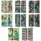 HEAD CASE DESIGNS TROPICAL PRINTS LEATHER BOOK WALLET CASE FOR SONY PHONES 1