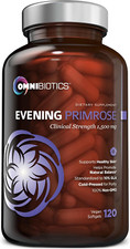 Organic Evening Primrose Oil  Clinical Strength 1,500 Mg  10 GLA  Cold-Pr...