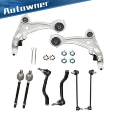 For 2007-2009 2010 2011 2012 Nissan Altima Front Control Arms Kit + Tie Rods Kit