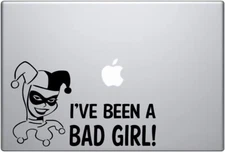 Signage Cafe Harley Quinn - I've Been A Bad Girl! Vinyl Window, car (Black)