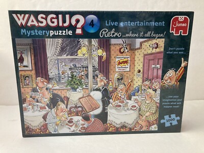Jumbo - Wasgij Retro Mystery 4 - Live Entertainment - 1000 Piece Jigsaw Puzzle