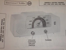 Original Sams Photofact Manual GENERAL ELECTRIC 427, 428, 429, 442, 443  (270)