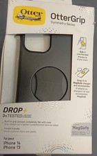 OtterBox OtterGrip Symmetry Series MagSafe Black Case for iPhone 14 iPhone 13