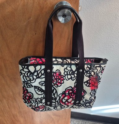COACH Poppy Daisy Floral Graffiti Tote F16583 Multicolor Fabric