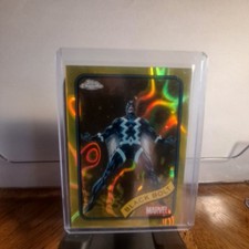 Black Bolt 2025 Topps Chrome Marvel Yellow Lava Refractor #116 A