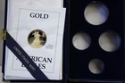 1989  American Gold Eagle 4 Piece Proof Set OGP - NO Coins or Plastic
