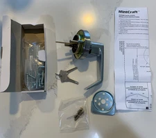 MintCraft Outside Door Lever Silver Color