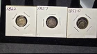1851-O 1857 1862 Liberty Seated Half Dimes 3 Coin Lot