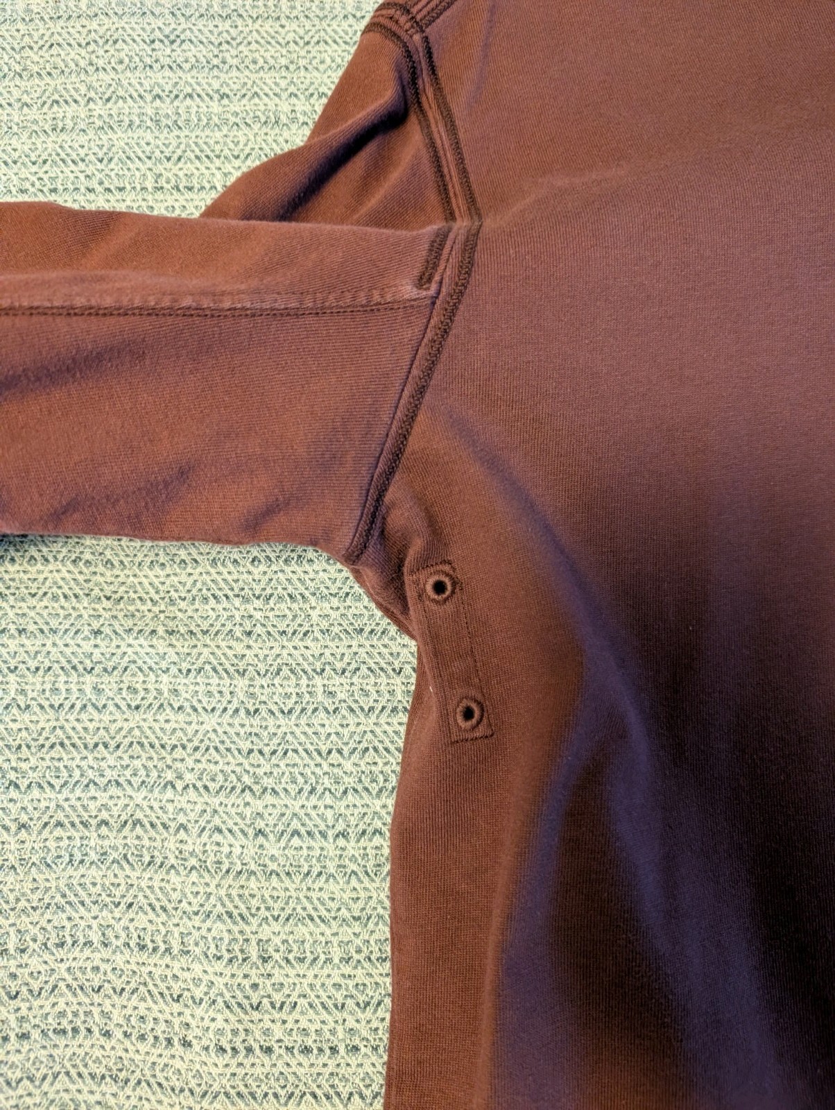 Stone Island Men's Long Sleeve Shirt Size L Maroon Heavy Cotton Quality thumbnail 6