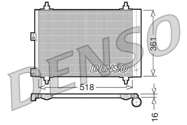 Kondensator Klimaanlage Denso DCN07006 FüR Xsara Peugeot Partner CitroËN Hdi N68-image