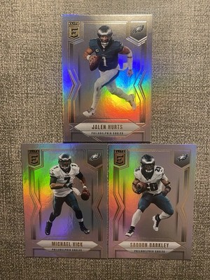 2025 Panini Donruss Elite Football - Philadelphia Eagles Lot Barkley,Hurts,Vick