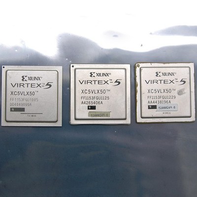 Lot of 3 Xilinx Virtex-5 XC5VLX50 FPGA FFG1153 Loose/Pulled Used Chip Recovery