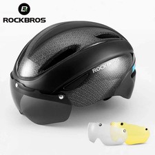 ROCKBROS Aero Cycling Helmet with Magnetic Goggles - Ultralight & Safe