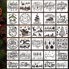 Christmas Stencils for Crafts Reusable Christmas Stencils for Card Making
