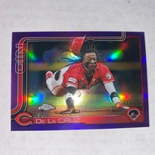 2025 Topps Chrome Update Series - Elly De La Cruz #USC189 Purple Refractor /250