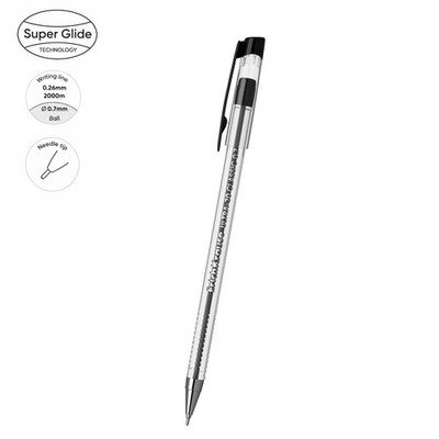 1 Kugelschreiber 0,26mm Schwarz - Kuli Kulischreiber Schreibstifte für Schule