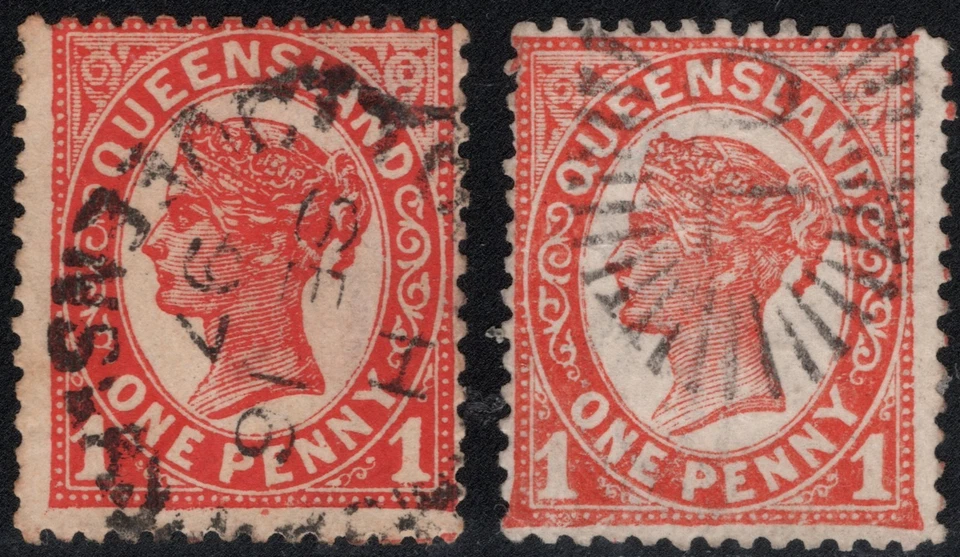 QUEENSLAND QV 1895-6 LWER CRNER NMBRS SC#1pA11/109;2.5pA12/110; 3pA13/111 CRWN+Q - Image 2 of 4