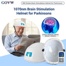 Photobiomodulation PBM Helmet 1070nm 280 LEDs for Depression  Parkinson Therapy
