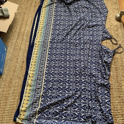 Keep Cool Summer Heat & Humidity  India Made Loosely Fitting Dress Sz 1X NWT