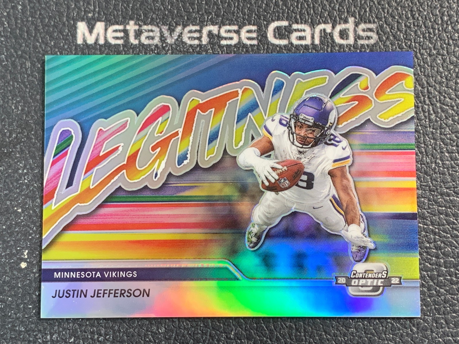 2022 Panini Contenders Optic Justin Jefferson Legitness Case Hit SSP