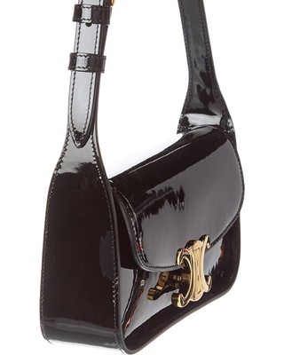 Celine Terence Patent Shoulder Bag Women's Black | eBay
