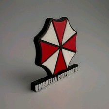 Umbrella Corporation Resident Evil Logo insegna 3D collezione Videogioco Fan Art