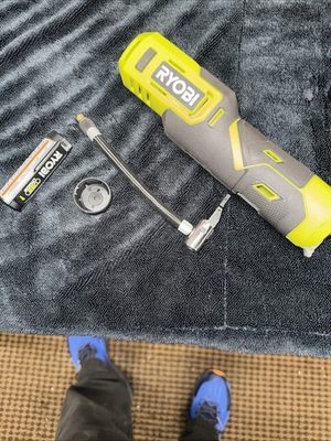 #ad #ad Ryobi FVIF51 USB Lithium Cordless High Pressure Portable Inflator With Battery $21.00