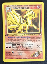 Blaine's Ninetales 1st Edition Gym Challenge 21/132 Rare Pokemon TCG LP on eBay