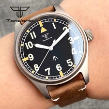 Tandorio Watch Automatic Mens Pilot Dive Seiko NH35A Movement 20bar Titanium