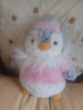 Aurora World Pompom Penguin Plush Toy Pompom Wanna Be Princess 9" New Condition