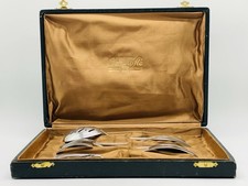 Christofle Paris Art Deco  Vorlegebesteck 5 teilig, versilbert in Box  ca. 1930