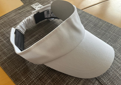 EUGENIA KIM LOVE Evonne Courtside Visor Cotton color White, Black One size NEW