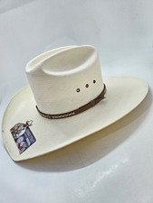 George Strait by Resistol Hazer 10X Straw Cowboy Hat Size 6 7/8 Read descrip