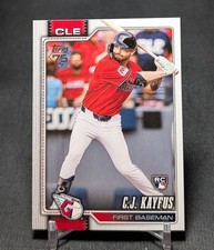C.J. Kayfus Rookie RC 2026 Topps Series 1 Baseball Card #35 Cleveland Guardians