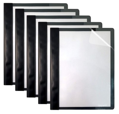 Better Office Products Ultra Durable Clear Front Report Covers, 25 Per Box, L...