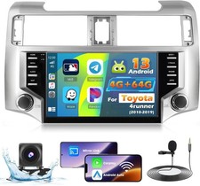 FOR TOYOTA 4RUNNER 2010-2019 CARPLAY ANDROID 13 WIFI CAR STEREO RADIO GPS 4 64G