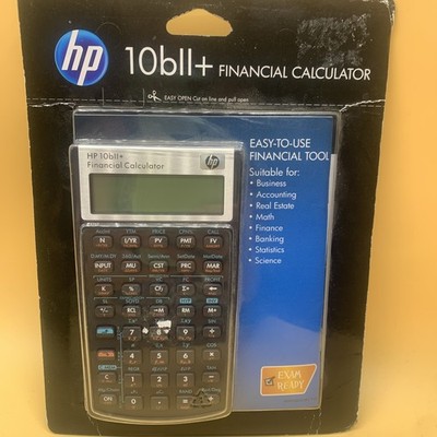 HP 10bII+ Plus Financial Calculator Hewlett Packard 10bll-NEW/SEALED