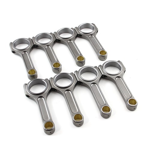 I Beam Race 6.000" 2.000" .927" Bronze Bush 4340 Connecting Rods - Chevy SBC 350 - Foto 3 di 5