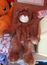 Build A Bear 20th Birthday Brown Posable Bear Unstuffed