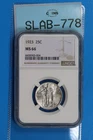 1923 25C STANDING LIBERTY QUARTER DOLLAR NGC MS66 GEM BU TYPE COIN SLABS-778