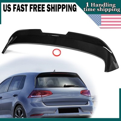 Rear Roof Wing Spoiler Lip For VW Golf 7 MK7 MK75 R LINE 2014~2020 Glossy Black