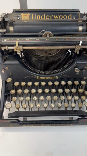 Antique Underwood No 5 Typewriter - Video 1 of 1