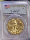 2014 US $50 Gold Eagle 1 oz PCGS MS69 First Strike