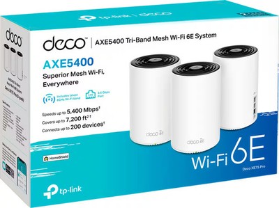 TP-Link - Deco XE75 Pro AXE5400 Tri-Band Wi-Fi 6E Whole Home