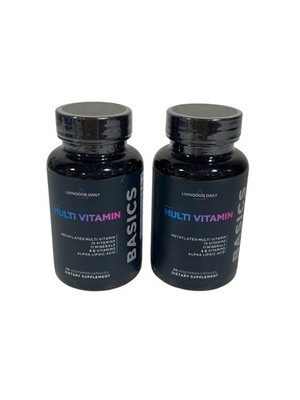 Livingood Daily Methylated Multivitamin for Women and 60 Capsules (Lot of 2)