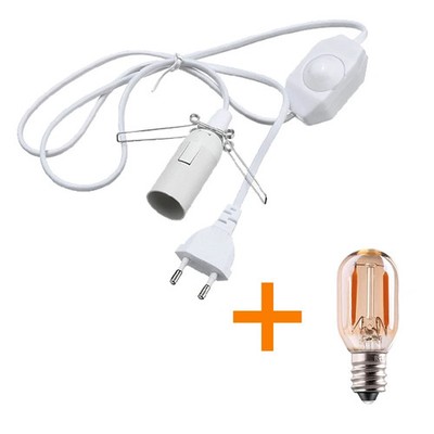 Himalaya Salz Lampenkabel mit Dimmer E14 Lampenfassung 1,8 m EU Stecker