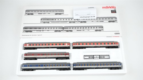 Märklin H0 43919 Juego de vagones de tren rápido "colores pop" DB | Zustand: Gebraucht